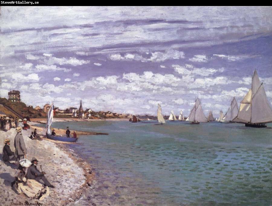 Claude Monet Regatta at Sainte-Adresse